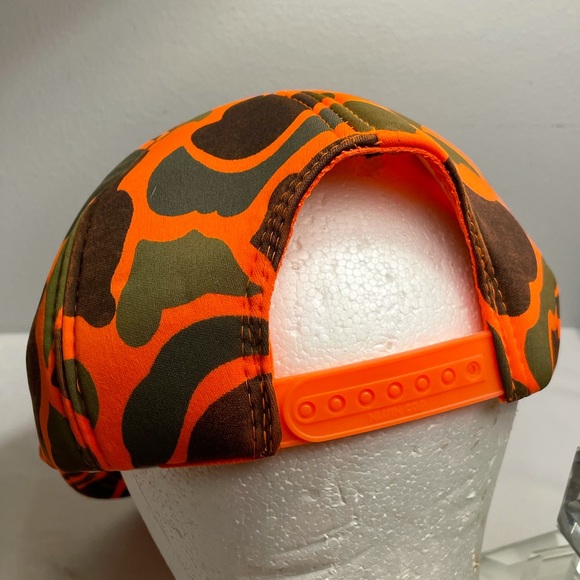 Nissin Orange Camo Snap Back Trucker Cap - Picture 8 of 14